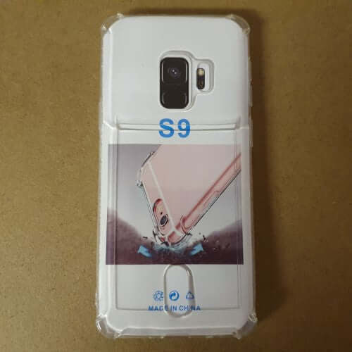Soft TPU Clear Case With Card Slot - For Samsung S9
