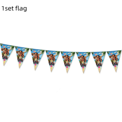 Disney Moana Birthday Party Decorations Supplie Moana Celebration Party Balloons Disposable Tableware Cup Plate Baby Shower Toys
