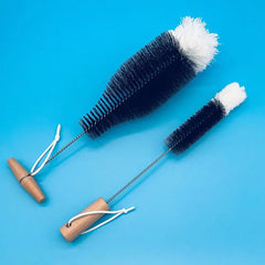 Drink Wineglass Bottle Cup Cleaning Soda Stream Bottle Brush With Beechwood Handle Glassware Jars Cleaner Kitchen Cleaning Tool