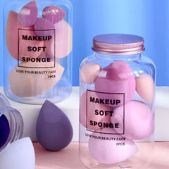 7PCS Canned Cosmetic Sponge Set Dry And Wet Liquid Foundation Powder Puff Professional Cosmetic Tools Make-up Artist