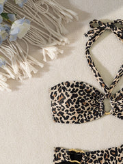 "2025 Sexy Bandeau Push-Up Bikini Set - Brazilian Thong Swimwear for Women"