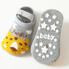 Spring Anti Slip Baby Socks Toddler Kids Floor Socks with Rubber Soles Autumn Newborn Baby Boy Girl Cartoon Cute Ball Warm Socks