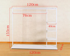 Lightweight Indoor Clothes Hanger Modern Movable Rail Storage Clothes Hanger Drying Space Saving Kledinghangers Home Furniture