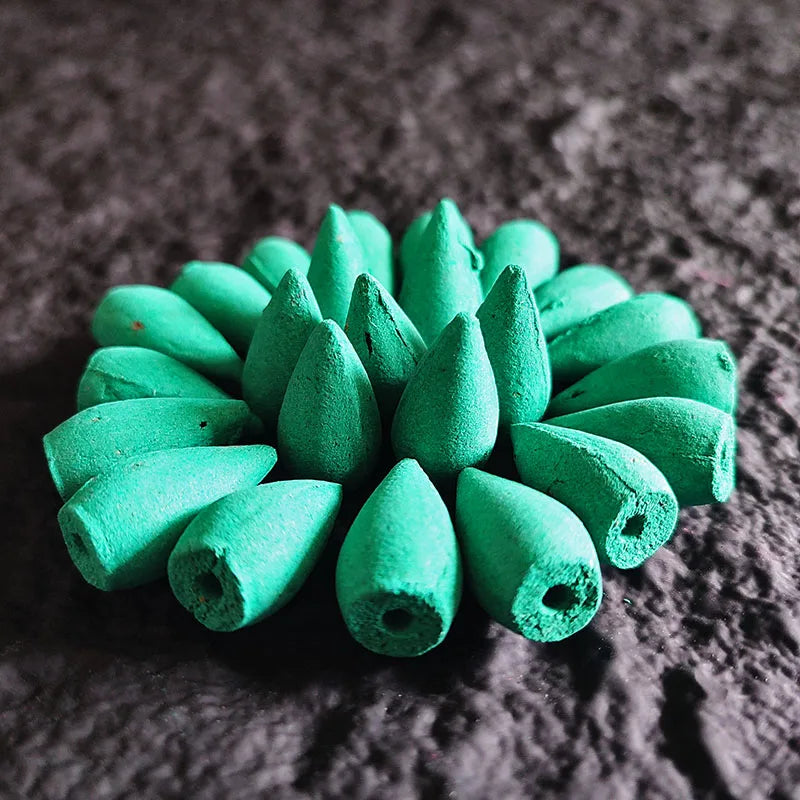 Y 10/20/50Pcs Natural Indian Cone Insence Rose Waterfall Reflux Tower Incense for Backflow Burner Home Tea Room Hotel Fragrance