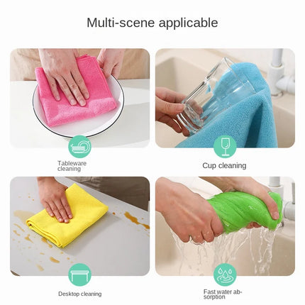 High absorption Multipurpose Microfiber Cleaning Cloths 1/10 Kit car Home cleaning Towels for House Kitchen