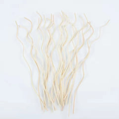 20Pcs Long Wavy Rattan Reed Diffuser Sticks Fragrance Diffuser Replacement Refill Air Freshener Home Fragrance Accessory