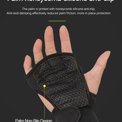 Training Sport Gloves for Men Women Workout Gloves Fitness Body Building Weightlifting Gym Hand Wrist Palm Protector Gloves