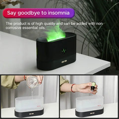 Aroma Diffuser Air Humidifier Manufacturer Cold Mist Ultrasonic Fogger Essential Oil Led Flame Lamp Diffuser