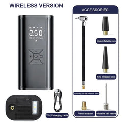 1pc Wireless Car Air Compressor Air Pump Electric Tire Inflator Pump for Motorcycle Bicycle Boat AUTO Tyre Balls Inflatable