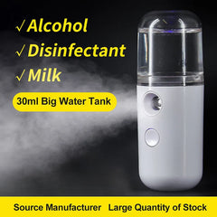 30ml Mini Humidifier For Car Home Office Portable Rechargeable Small Wireless Personal Face Sprayer Cool Mist Maker Humidifier