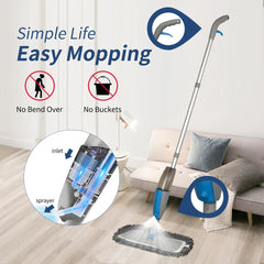 Spray Mop Broom Set Magic Flat Mops for Floor Home Cleaning Tool Brooms Household with Reusable Microfiber Pads Rotating Mop