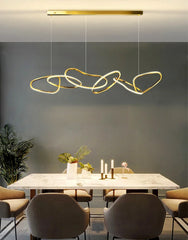 Modern Simplicity Circle LED Pendant Lights for Dining Living Home Decor Hanging Ring Chandelier Lamp Fixture