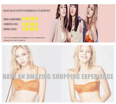 5PCS/Set Women Sexy Bras Full Cup Sports Top Soft Seamless Brassiere Lace Sexy Lingerie V Neck Intimates Underwear Plus Size Bra