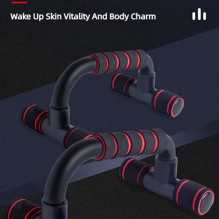 Non-Slip Push Up H-Shaped Support Bar Stand Home Fitness Power Rack Gym Handles Pushup Bars Exercise Arm Chest Muscle Training