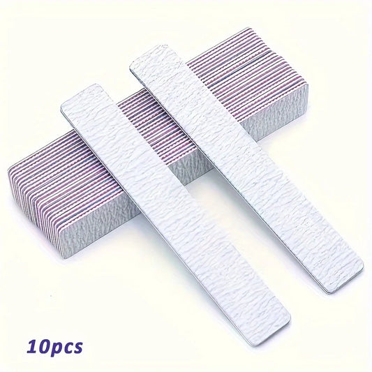 50Pcs Nail Art Files 100/180 Nails Accessoires Gel Nail Polish Polishing Pedicure Manicure Buffers Nail Care Tools lime a ongle