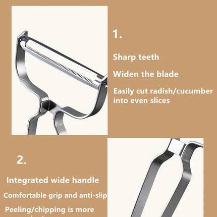 Peeler Vegetables Fruit Stainless Steel Knife Cabbage Graters Salad Potato Slicer Kitchen Accessories Cooking Tools Wide Mouth