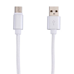 Woven Style USB-C / Type-C 3.1 Male to USB 2.0 Male Data Sync Charging Cable, Cable Length: 20cm