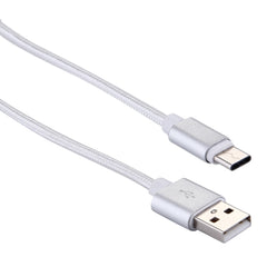 Woven Style USB-C / Type-C 3.1 Male to USB 2.0 Male Data Sync Charging Cable, Cable Length: 20cm