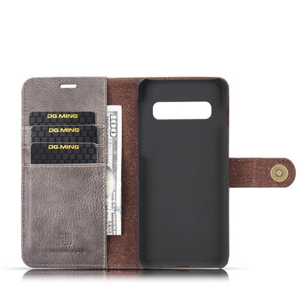 DG.MING Crazy Horse Texture Flip Detachable Magnetic Leather Case for Samsung Galaxy S10, with Holder & Card Slots & Wallet, Galaxy S10, For Samsung Galaxy S10