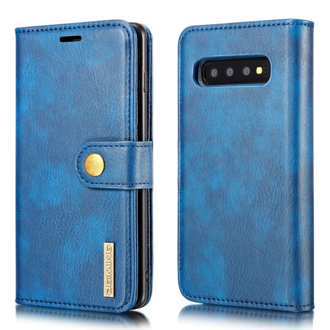 DG.MING Crazy Horse Texture Flip Detachable Magnetic Leather Case for Samsung Galaxy S10, with Holder & Card Slots & Wallet, For Samsung Galaxy S10, Galaxy S10