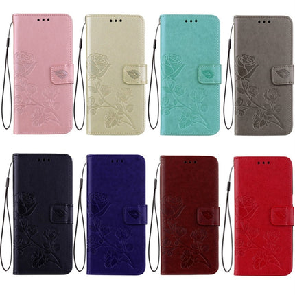 For Galaxy J3 (2017) / J330 (EU Version) Roses Pressed Flower Pattern Horizontal Flip Leather Case with Holder & Card Slots & Wallet, For Samsung Galaxy J3 (2017) / J330 (EU Version), For Galaxy J3 (2017) / J330 (EU Version)