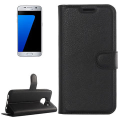 For Galaxy S7 / G930 Litchi Texture Horizontal Flip Leather Case with Holder & Card Slots & Wallet, For Galaxy S7