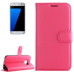 For Galaxy S7 / G930 Litchi Texture Horizontal Flip Leather Case with Holder & Card Slots & Wallet, For Galaxy S7