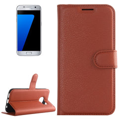 For Galaxy S7 / G930 Litchi Texture Horizontal Flip Leather Case with Holder & Card Slots & Wallet, For Galaxy S7