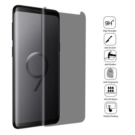 For Galaxy S9 0.3mm 9H Surface Hardness 3D Privacy Anti-glare Tempered Glass Protective Film