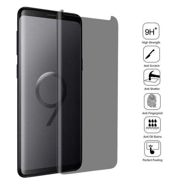 For Galaxy S9 0.3mm 9H Surface Hardness 3D Privacy Anti-glare Tempered Glass Protective Film