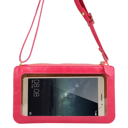 Universal Crazy Horse Texture Touch Screen Wallet Style PU Leather Shoulder Bag for Galaxy Note 8 & Mega 6.3, Huawei Mate 8 / Mate 7, etc. 6.3 inch Below