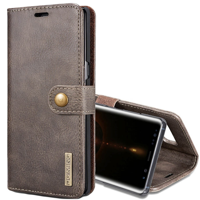 DG.MING for Galaxy Note 8 Crazy Horse Texture Horizontal Flip Detachable Magnetic Protective Case with Holder & Card Slots & Wallet, Galaxy Note 8