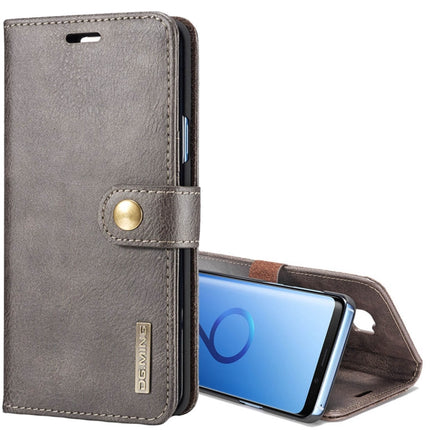 DG.MING for Galaxy S9+ Crazy Horse Texture Horizontal Flip Detachable Magnetic Protective Case with Holder & Card Slots & Wallet, Galaxy S9+