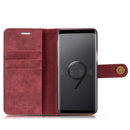DG.MING for Galaxy S9 Crazy Horse Texture Horizontal Flip Detachable Magnetic Protective Case with Holder & Card Slots & Wallet, Galaxy S9