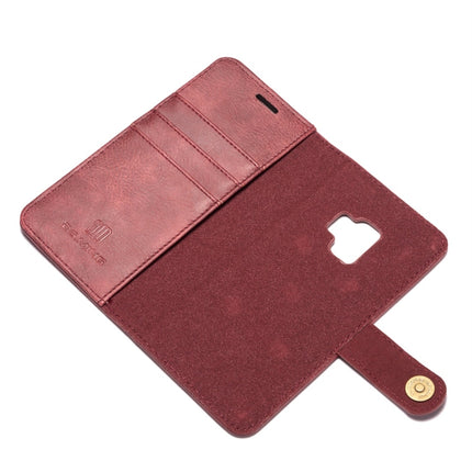 DG.MING for Galaxy S9 Crazy Horse Texture Horizontal Flip Detachable Magnetic Protective Case with Holder & Card Slots & Wallet, Galaxy S9
