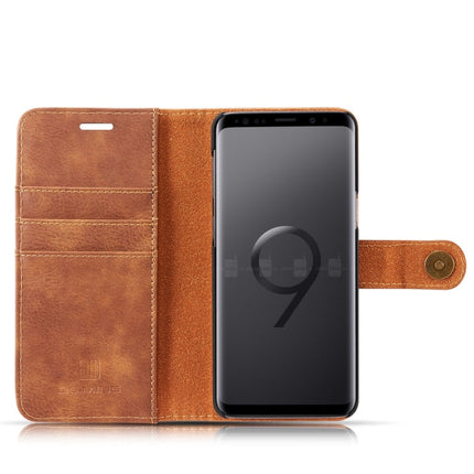 DG.MING for Galaxy S9 Crazy Horse Texture Horizontal Flip Detachable Magnetic Protective Case with Holder & Card Slots & Wallet, Galaxy S9