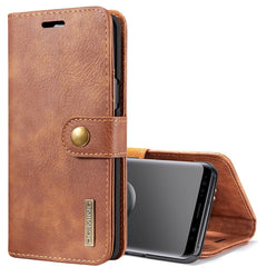 DG.MING for Galaxy S9 Crazy Horse Texture Horizontal Flip Detachable Magnetic Protective Case with Holder & Card Slots & Wallet, Galaxy S9