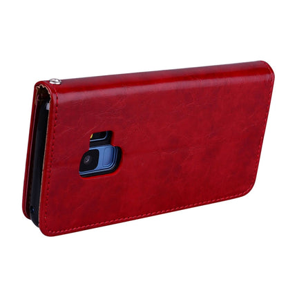 For Galaxy S9 Oil Wax Texture Horizontal Flip Leather Case with Holder & Card Slots & Wallet, For Galaxy S9