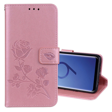 For Galaxy S9 Rose Embossed Horizontal Flip Environmental PU Leather Case with Holder & Card Slots & Wallet, For Samsung Galaxy S9, For Galaxy S9