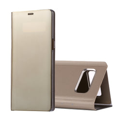 For Galaxy Note 8 Electroplating Mirror Horizontal Flip Leather Case with Sleep / Wake-up & Holder Function, For Galaxy Note 8