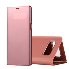 For Galaxy Note 8 Electroplating Mirror Horizontal Flip Leather Case with Sleep / Wake-up & Holder Function, For Galaxy Note 8