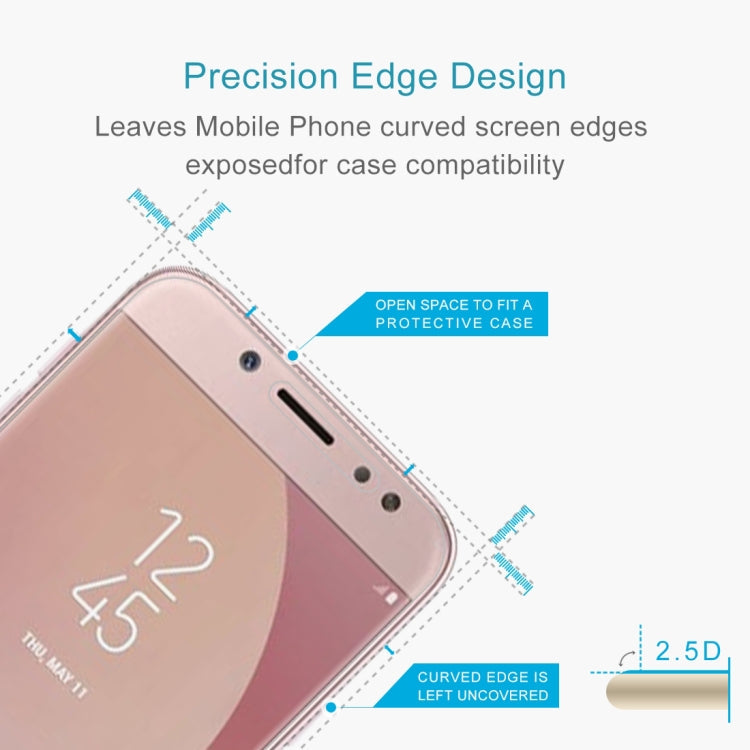 0.26mm 9H 2.5D Arc Edge Tempered Glass Film for Galaxy J7 Pro / J730