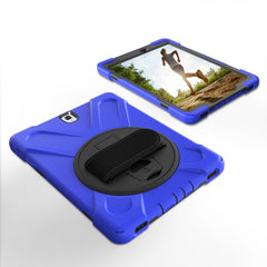 For Galaxy Tab S3 9.7 inch T820 360 Degree Rotation PC + Silicone Protective Case with Holder & Hand-strap, For Galaxy Tab S3 9.7 inch T820