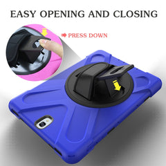 For Galaxy Tab S3 9.7 inch T820 360 Degree Rotation PC + Silicone Protective Case with Holder & Hand-strap, For Galaxy Tab S3 9.7 inch T820
