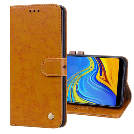 Business Style Oil Wax Texture Horizontal Flip Leather Case for Samsung Galaxy A9 (2018) / A9s, with Holder & Card Slots & Wallet c
