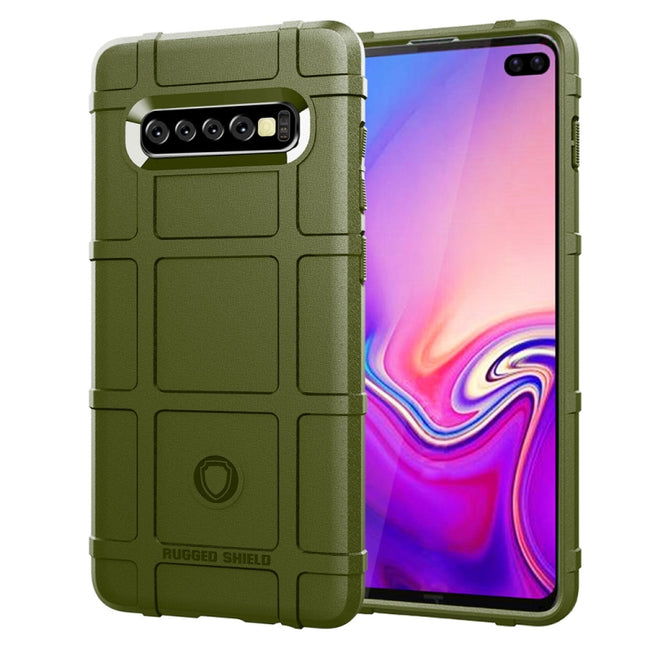 Shockproof Protector Cover Full Coverage Silicone Case for Galaxy S10+, For Galaxy S10+