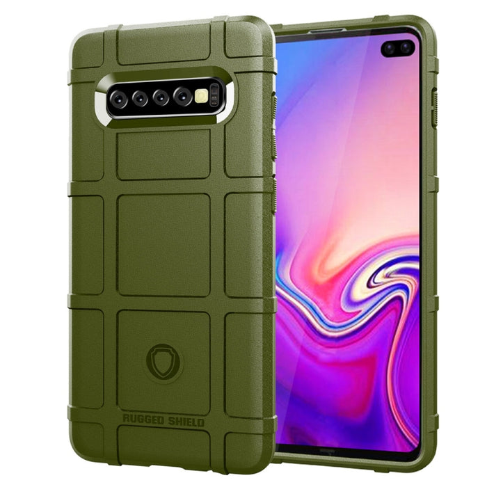 Shockproof Protector Cover Full Coverage Silicone Case for Galaxy S10+, For Galaxy S10+