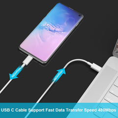 2m 2A USB-C / Type-C 3.1 Male to USB-C / Type-C 3.1  Male Adapter Cable