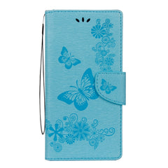 For Galaxy Note 8 Pressed Flowers Butterfly Pattern Horizontal Flip Leather Case with Holder & Card Slots & Wallet & Lanyard, For Galaxy Note 8