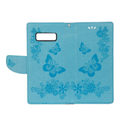 For Galaxy Note 8 Pressed Flowers Butterfly Pattern Horizontal Flip Leather Case with Holder & Card Slots & Wallet & Lanyard, For Galaxy Note 8